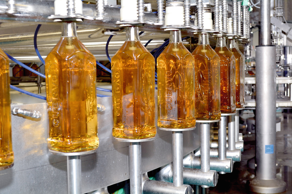 Envasado de botellas automatizado